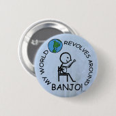 Banjo - Weltumdrehungen Button (Vorne & Hinten)