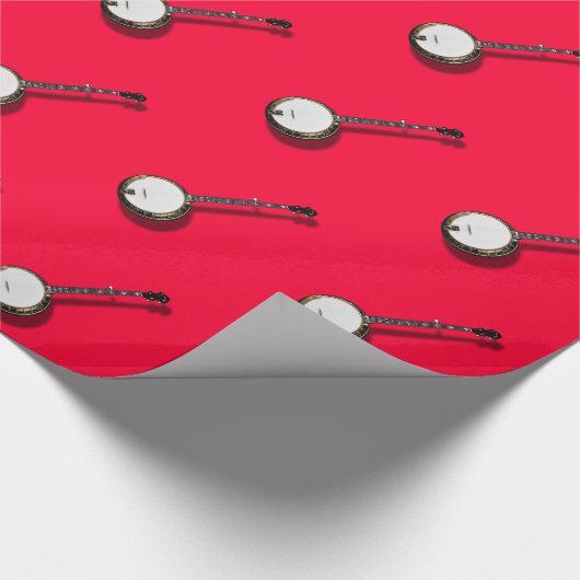 BANJO-WRAPPING PAPIER GESCHENKPAPIER (Ecke)