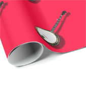 BANJO-WRAPPING PAPIER GESCHENKPAPIER (Rolleneckpunkt)