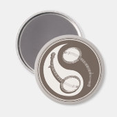 Banjo Yang Magnet (Vorderseite/Rückseite)