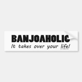 Banjoaholic Life Autoaufkleber