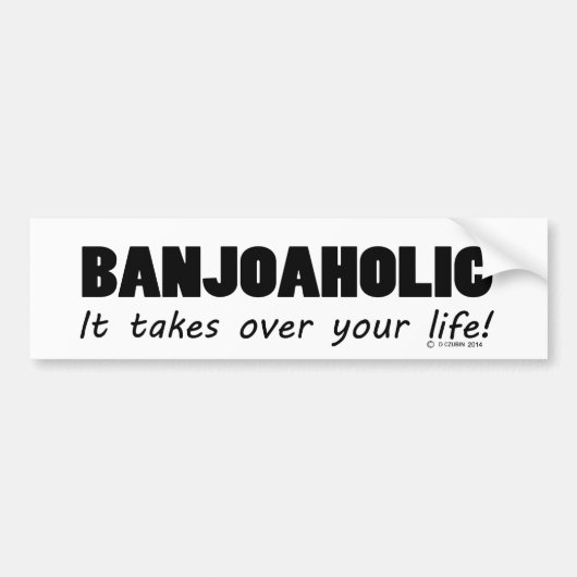 Banjoaholic Life Autoaufkleber (Vorne)