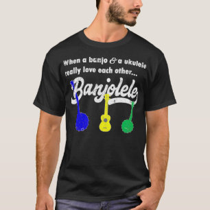 Banjolele Banjo Ukulele Funny T-Shirt