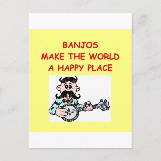 Banjos Postkarte (Vorderseite)