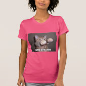 Bank-Bank-Bank-Katze T-Shirt (Vorderseite)