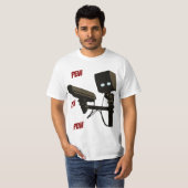 Bank-Bank-Bank-Laser-Radar-Gewehr-Roboter T-Shirt (Vorne ganz)