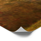 Bank bei Sunset Poster (Ecke)