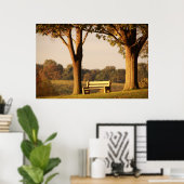 Bank bei Sunset Poster (Heimbüro)