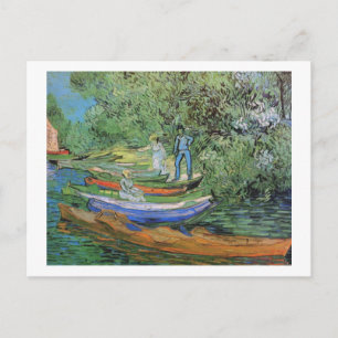 Bank der Oise bei Auvers, Vincent van Gogh Postkarte