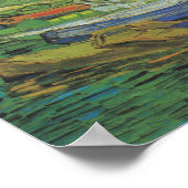 Bank der Oise bei Auvers von Van Gogh Poster (Ecke)
