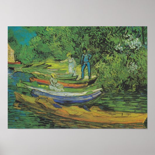 Bank der Oise bei Auvers von Van Gogh Poster (Vorne)