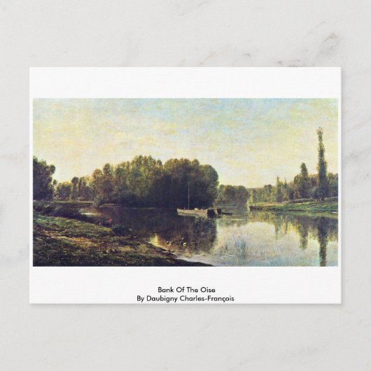 Bank der Oise von Daubigny Charles-François Postkarte (Vorderseite)