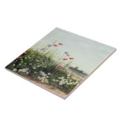 Bank der Sommer-Blumen Fliese (Seite)