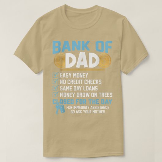 Bank des Vaters T-Shirt (Design vorne)
