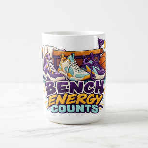 Bank Energie zählt Basketball-Sneaker Kaffeetasse