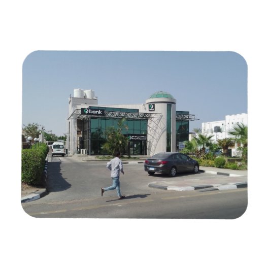 Bank in Sharm El Sheikh Postcard Magnet (Horizontal)