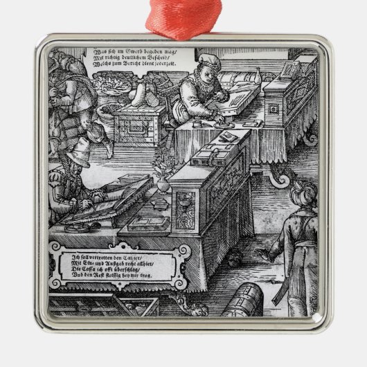 Bank-Innenraum Ornament Aus Metall (Vorne)