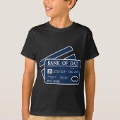 Bank Of Dad Credit Card Imso Broke Funny Dad Joke T-Shirt (Vorderseite)