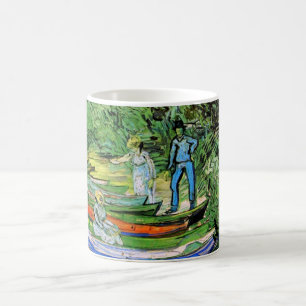 Bank of the Oise in Auvers Vincent van Gogh Kaffeetasse