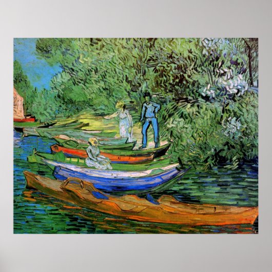 Bank of the Oise in Auvers von Vincent van Gogh Poster (Vorne)