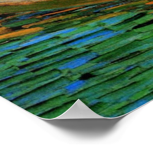 Bank of the Oise in Auvers von Vincent van Gogh Poster (Ecke)