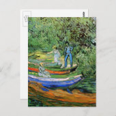 Bank of the Oise in Auvers von Vincent van Gogh Postkarte (Vorne/Hinten)