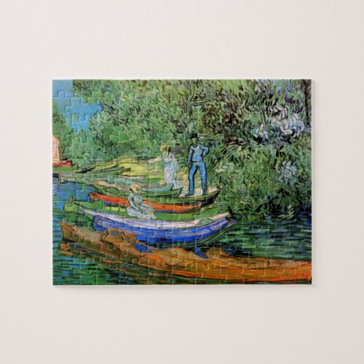 Bank of the Oise in Auvers von Vincent van Gogh Puzzle (Horizontal)