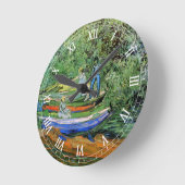 Bank of the Oise in Auvers von Vincent van Gogh Runde Wanduhr (Winkel)