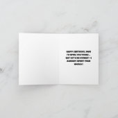 Bank of Vater Funny Birthday Card Karte (Innenseite)