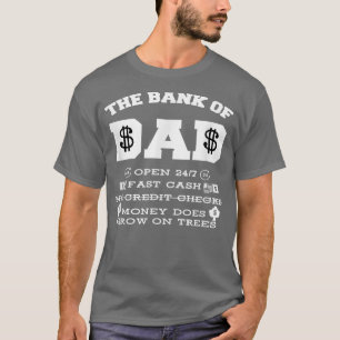 BANK OF VATER Funny Vatertag Spaß Geschenk  T-Shirt