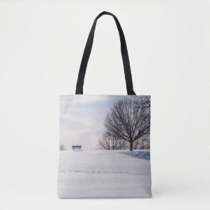 Bank on Snow Covered Hill Tasche
