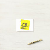 Bank Post-it Klebezettel (Auf Schreibtisch)