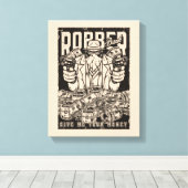 Bank Robber Canvas Print Leinwanddruck (Insitu (Holzboden))
