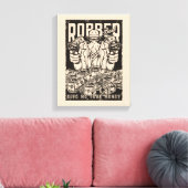 Bank Robber Canvas Print Leinwanddruck (Insitu (Wohnzimmer))