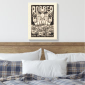 Bank Robber Canvas Print Leinwanddruck (Insitu (Schlafzimmer))