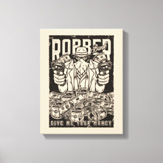 Bank Robber Canvas Print Leinwanddruck