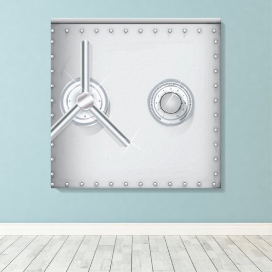 Bank Safe Leinwanddruck (Insitu (Holzboden))