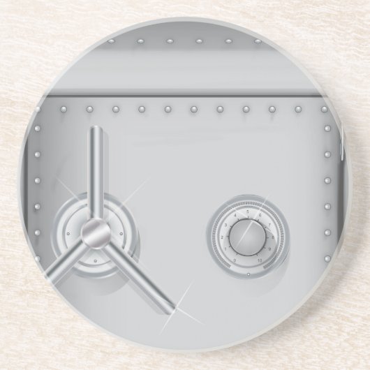 Bank Safe Sandstein Untersetzer (Vorne)