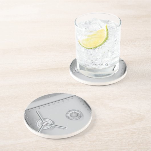 Bank Safe Sandstein Untersetzer (Seite)