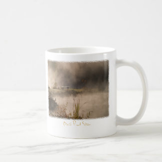 Bank-Teich-Dampf Kaffeetasse