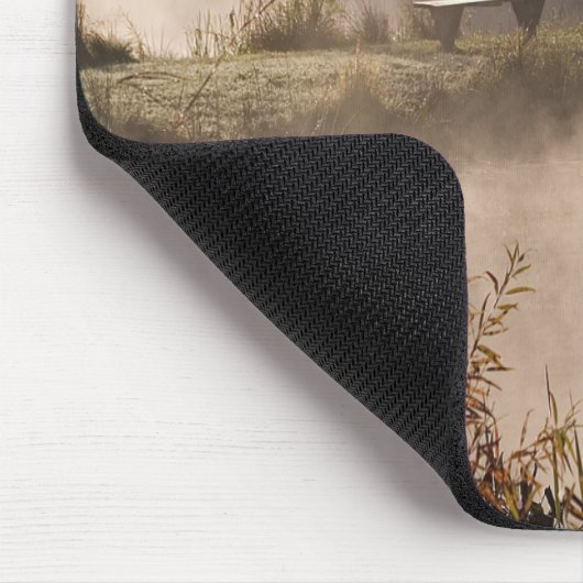 Bank-Teich-Dampf Mousepad (Ecke)