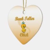 Bank Teller Chick Keramikornament (Links)