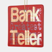 Bank Teller Extraordinaire Keramikornament (Links)