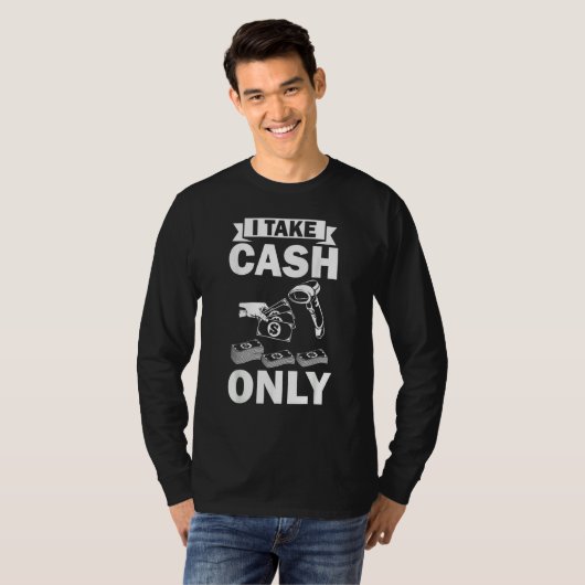Bank Teller Outfits Cashier Outfit Cash Controller T-Shirt (Vorne ganz)