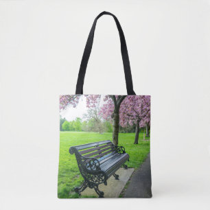 Bank- und Kirschblüten-Taschentasche Tasche