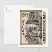 BANK VON KUBA POSTKARTE (Vorne/Hinten)