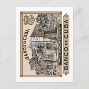 BANK VON KUBA POSTKARTE