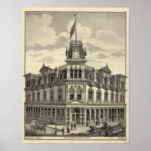 Bank von San Jose Poster (Vorne)