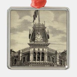 Bank von San Jose Silbernes Ornament