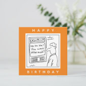 Bankautomat und Kunde Karte (Stehend Vorderseite)